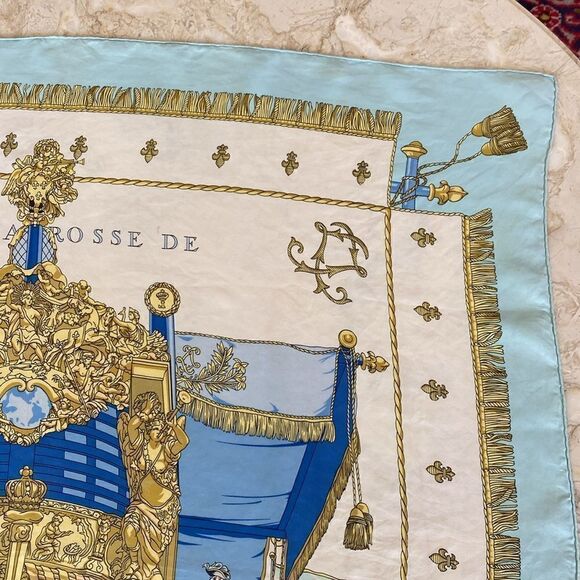 Hermes Vue du Carrosse de La Galere La Reale Silk Scarf 90cm - Picture 8 of 15